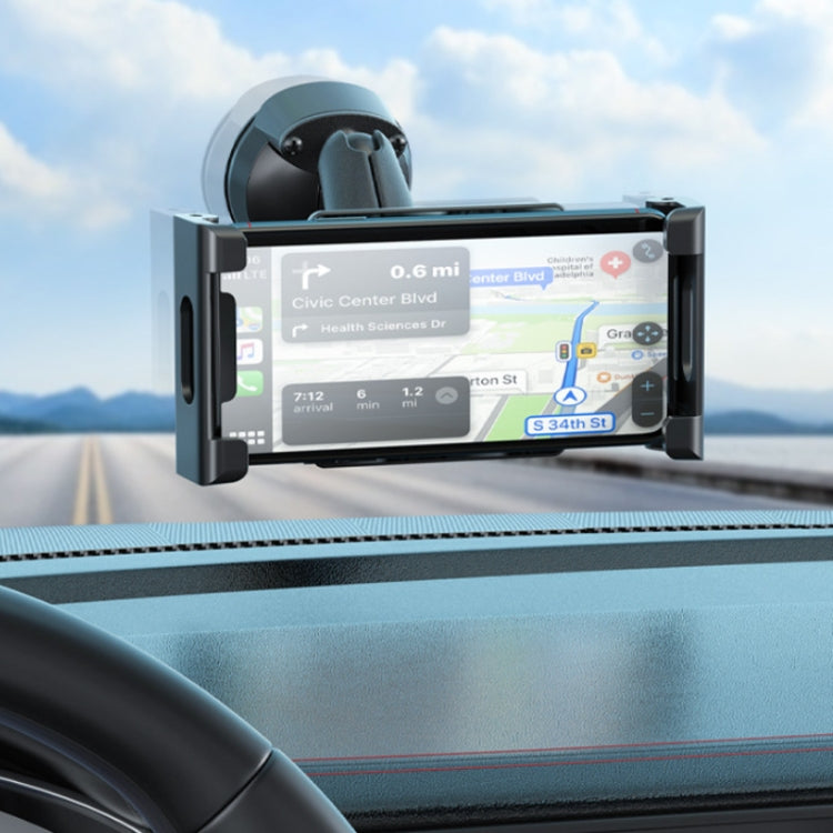 Multifunctional Car Dashboard Mobile Phone Folding Holder, Style: Suction Cup Base Type B - Car Holders by PMC TechLife | Online Shopping South Africa | PMC TechLife | Buy Now Pay Later Mobicred