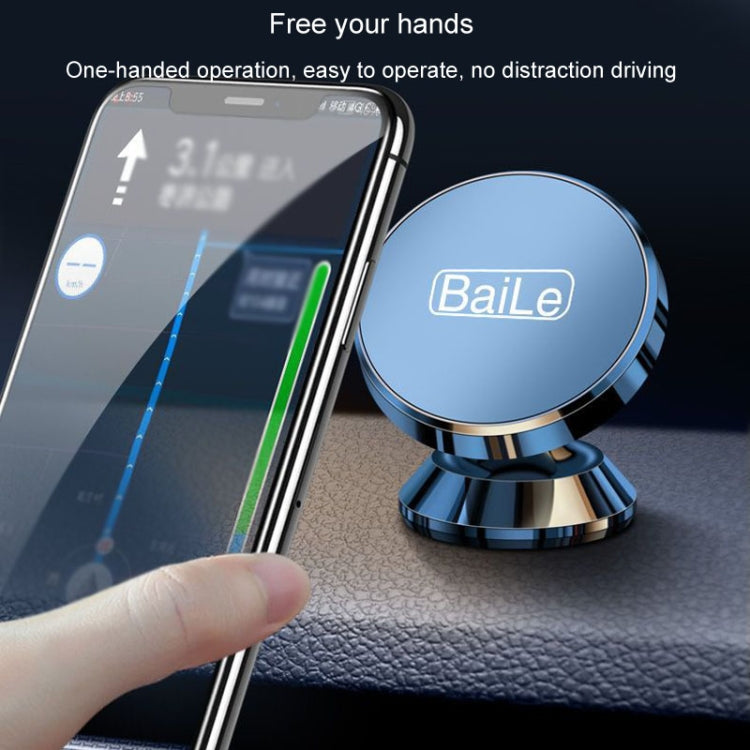 BaiLe Magnetic Car Phone Holder Universal Car Dashboard Fixed Navigation Bracket, Color: Buckle Silver - Universal Car Holders by BaiLe | Online Shopping South Africa | PMC Jewellery | Buy Now Pay Later Mobicred