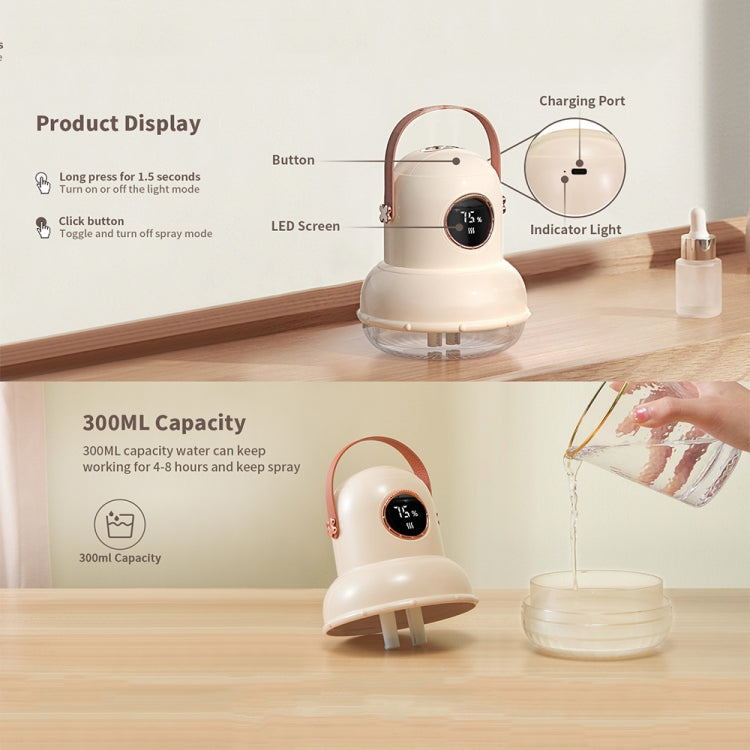 ICARER FAMILY IF-JS01 USB Charging Desktop Night Light Dual-spray Humidifier, Color: White (Doll) - free shipping - PMC TechLife - Order now!