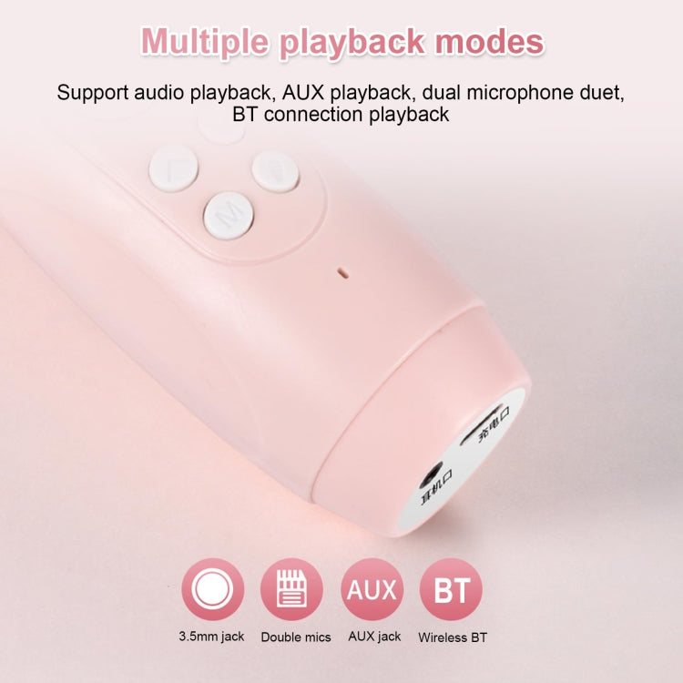 ICARER FAMILY F816 Karaoke Microphone Speaker Home Bluetooth Wireless Microphone(Pink) - free shipping - PMC TechLife - Order now!