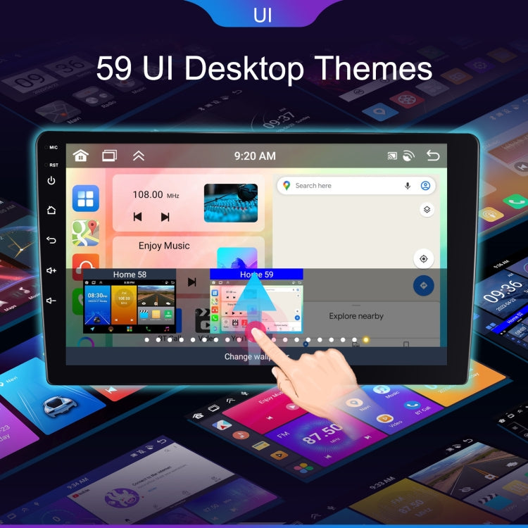 10.1 inch 6+128G Android Universal HD Large Screen Car Bluetooth Player Android GPS Navigation Integrated Machine(Standard+AHD Camera) - Car MP3 & MP4 & MP5 by PMC TechLife | Online Shopping South Africa | PMC TechLife | Buy Now Pay Later Mobicred