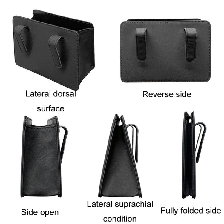 Car Folding Trash Can Multifunctional Seatback Hanging Storage Box(Black) - Stowing Tidying by PMC TechLife | Online Shopping South Africa | PMC TechLife | Buy Now Pay Later Mobicred