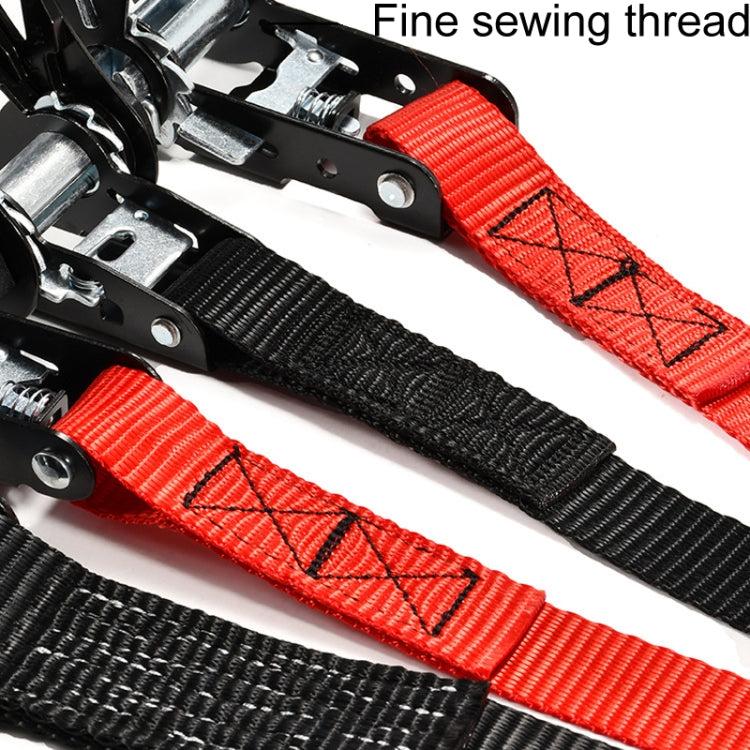 Motorcycle Ratchet Tensioner Cargo Bundling And Luggage Fixing Straps, Length: 2m - Towing Bars by PMC TechLife | Online Shopping South Africa | PMC TechLife | Buy Now Pay Later Mobicred