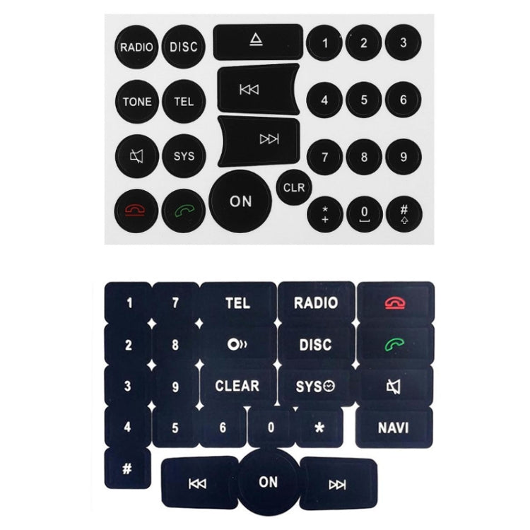 For Mercedes Benz C/E/GLK/W 2007-2014 Radio Button Repair Sticker(Style Two) - Decorative Sticker by PMC TechLife | Online Shopping South Africa | PMC TechLife | Buy Now Pay Later Mobicred