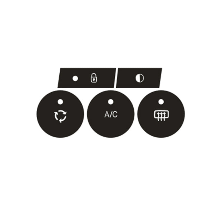 For Citroen C4L 2014-2018 Air Conditioning Door Lock Button Repair Sticker(Manual AC) - Decorative Sticker by PMC TechLife | Online Shopping South Africa | PMC TechLife | Buy Now Pay Later Mobicred