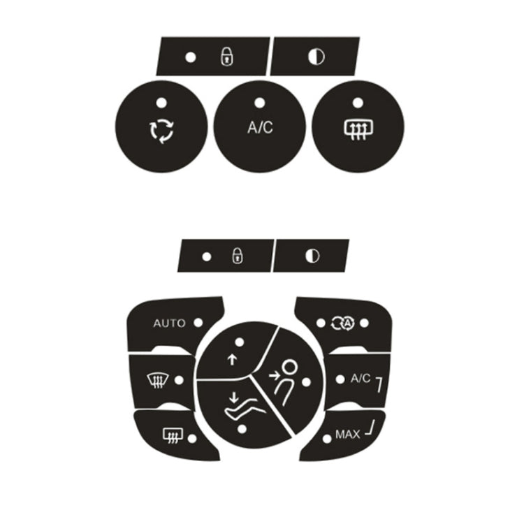 For Citroen C4L 2014-2018 Air Conditioning Door Lock Button Repair Sticker(Manual AC) - Decorative Sticker by PMC TechLife | Online Shopping South Africa | PMC TechLife | Buy Now Pay Later Mobicred