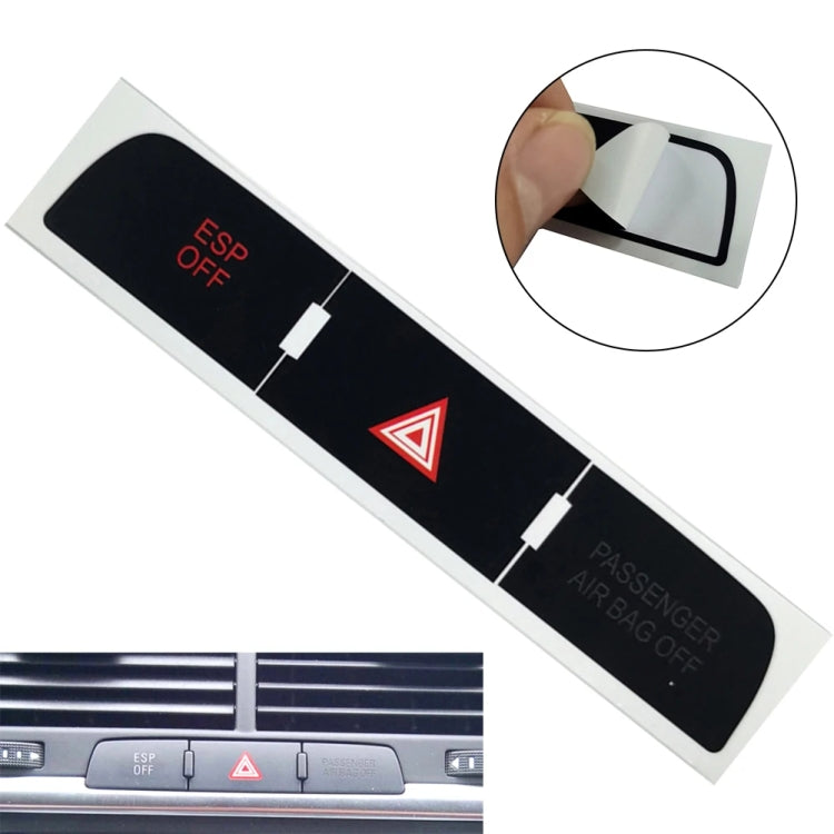 For Audi Q7 Emergency/Double Flash Button Repair Sticker - Decorative Sticker by PMC TechLife | Online Shopping South Africa | PMC TechLife | Buy Now Pay Later Mobicred