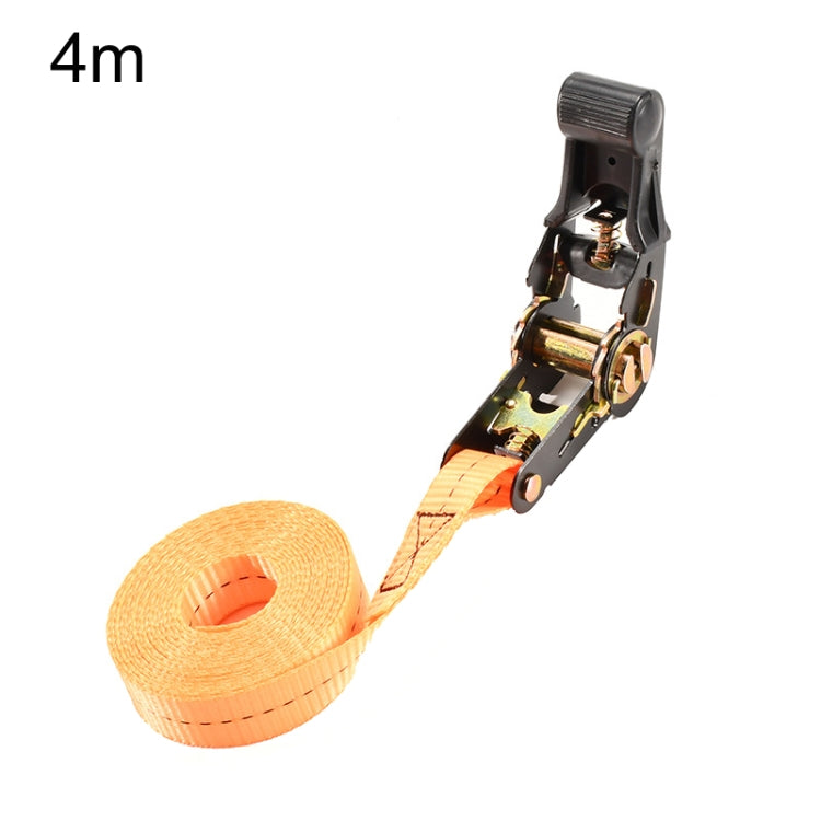 Motorcycle Ratchet Tensioner Cargo Bundling And Luggage Fixing Straps, Specification: Orange 4m - Towing Bars by PMC TechLife | Online Shopping South Africa | PMC TechLife | Buy Now Pay Later Mobicred
