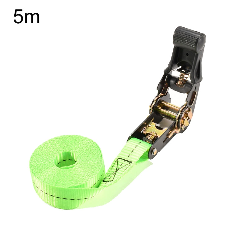 Motorcycle Ratchet Tensioner Cargo Bundling And Luggage Fixing Straps, Specification: Fluorescent Green 5m - Towing Bars by PMC TechLife | Online Shopping South Africa | PMC TechLife | Buy Now Pay Later Mobicred