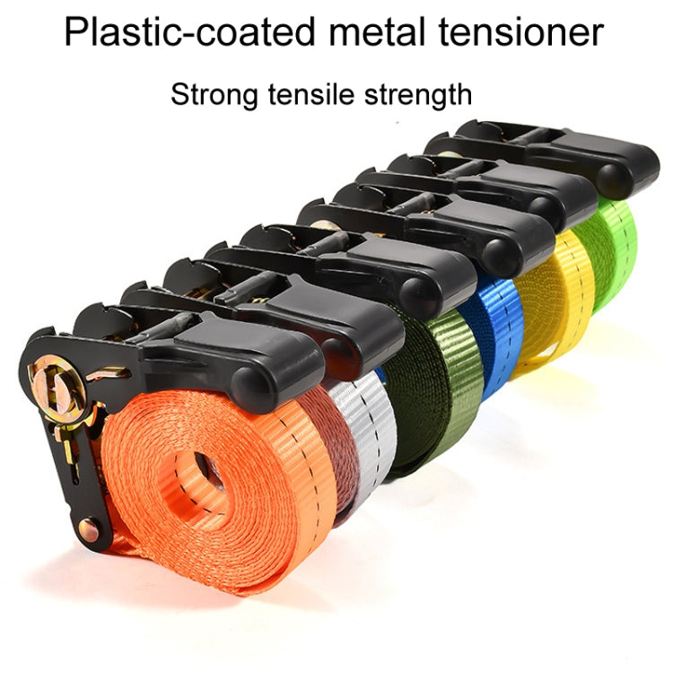 Motorcycle Ratchet Tensioner Cargo Bundling And Luggage Fixing Straps, Specification: Black 2m - Towing Bars by PMC TechLife | Online Shopping South Africa | PMC TechLife | Buy Now Pay Later Mobicred