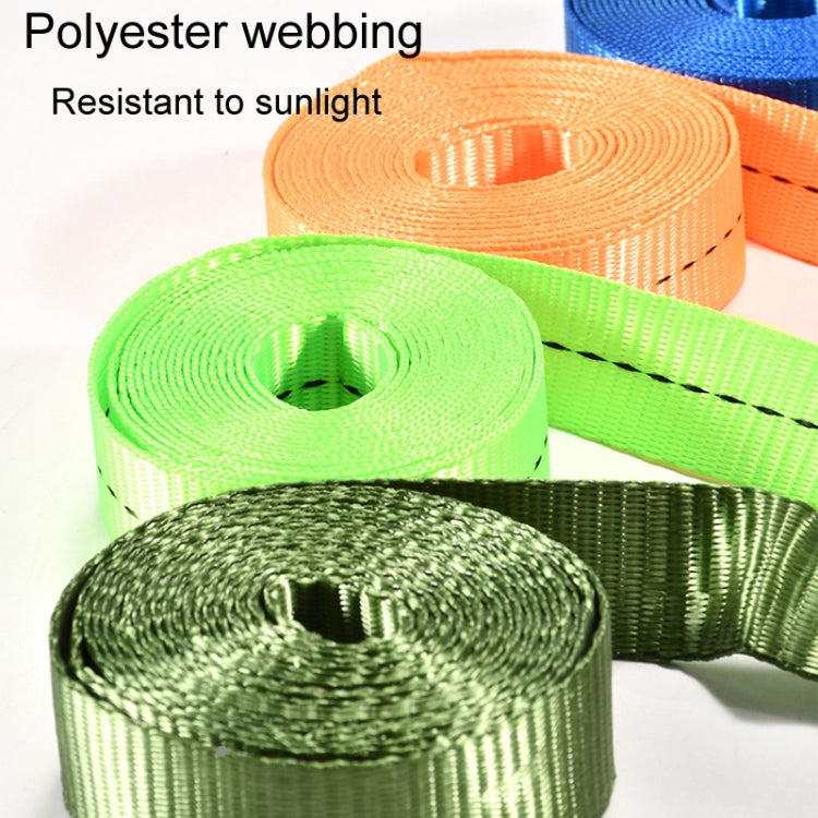 Motorcycle Ratchet Tensioner Cargo Bundling And Luggage Fixing Straps, Specification: Fluorescent Green 4m - Towing Bars by PMC TechLife | Online Shopping South Africa | PMC TechLife | Buy Now Pay Later Mobicred