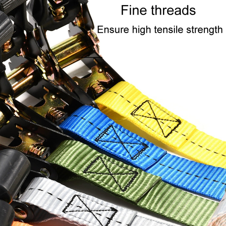 Motorcycle Ratchet Tensioner Cargo Bundling And Luggage Fixing Straps, Specification: Orange 5m - Towing Bars by PMC TechLife | Online Shopping South Africa | PMC TechLife | Buy Now Pay Later Mobicred