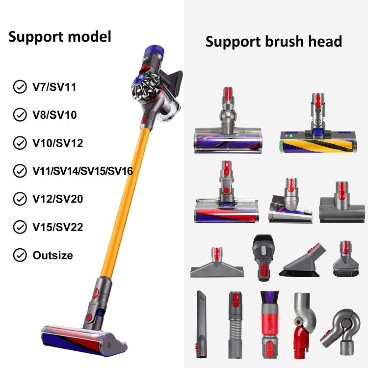 For Dyson V7 V8 V10 V11 V12 V15 Vacuum Cleaner Storage Rack Extension Bracket 1pair - Other Accessories by PMC TechLife | Online Shopping South Africa | PMC TechLife