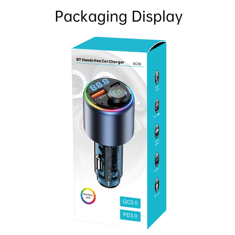 48W Car Bluetooth MP3 Player with Fast Charging(Black) - Bluetooth Car Kits by PMC TechLife | Online Shopping South Africa | PMC TechLife | Buy Now Pay Later Mobicred