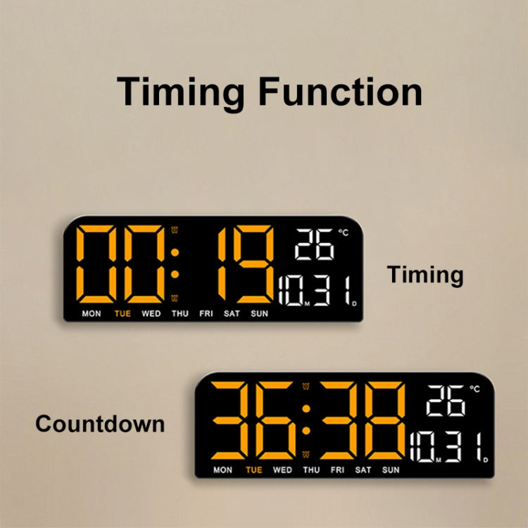 LED Screen Digital Display Desktop Alarm Clock Multifunctional Decoration Wall Clock(Green) - Alarm Clocks by PMc TechLife | Online Shopping South Africa | PMc TechLife | Buy Now Pay Later Mobicred