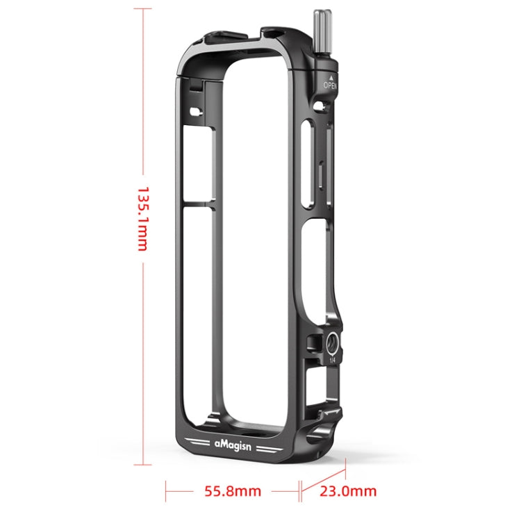 For Insta360 X4 aMagisn Metal Protective Housing Frame Quick Release Version - Mount & Holder by aMagisn | Online Shopping South Africa | PMC Jewellery | Buy Now Pay Later Mobicred