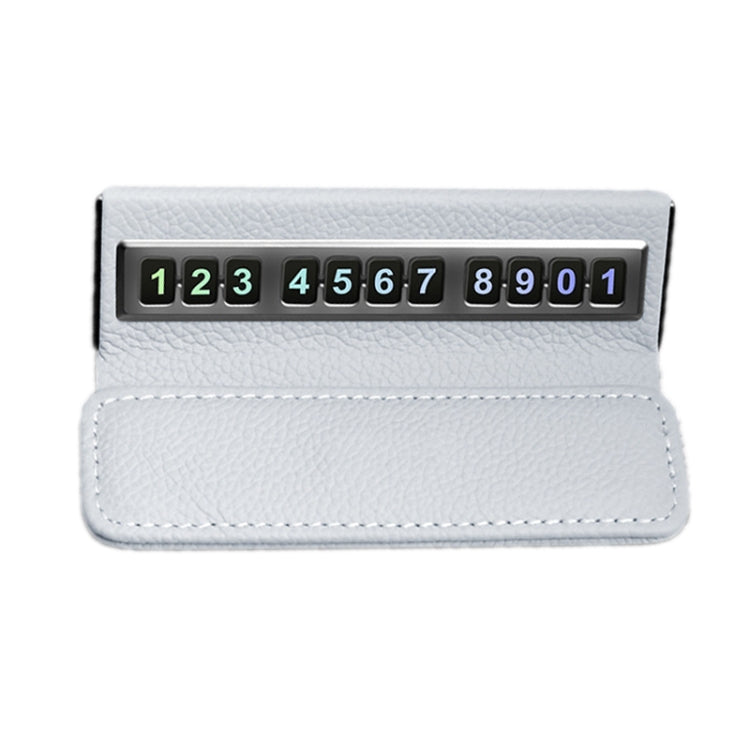 Car Front Windshield Temporary Parking Number Plate Interior Decoration(Grey) - Parking Card by PMC TechLife | Online Shopping South Africa | PMC TechLife | Buy Now Pay Later Mobicred