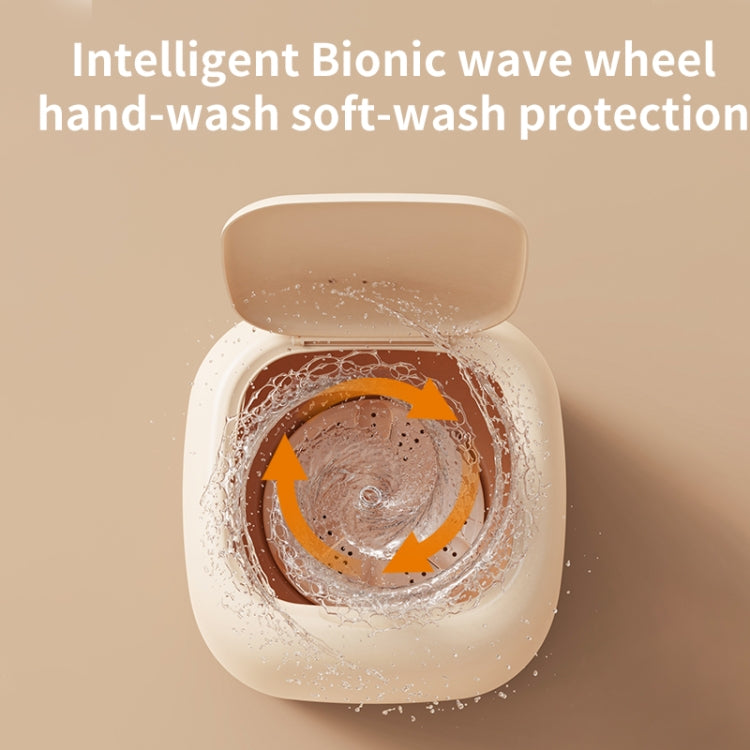 Small Household Portable Underwear Washing Machine, Size: US Plug(Milk Yellow) - free shipping - PMC TechLife - Order now!
