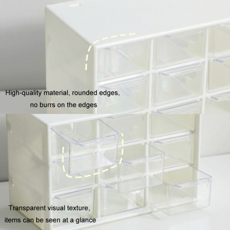 Transparent Desktop Small Objects Compartment Drawer Organizer Hair Accessories Storage Case, Color: 9 Grids Pink - free shipping - PMc TechLife - Order now!