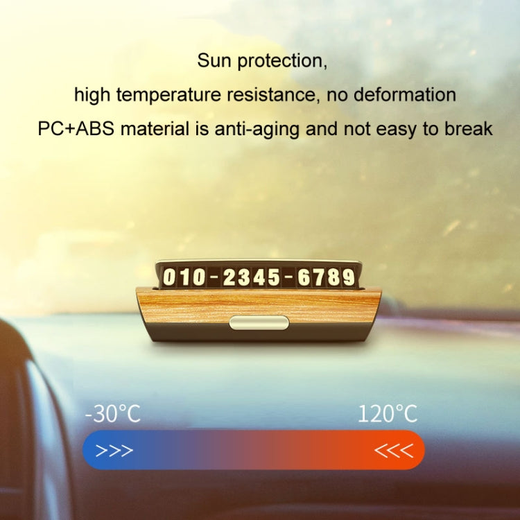 Hidden Luminous Temporary Parking Sign With Car Number, Color: Silver - Parking Card by PMC TechLife | Online Shopping South Africa | PMC TechLife | Buy Now Pay Later Mobicred