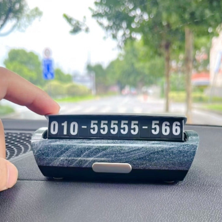 Hidden Luminous Temporary Parking Sign With Car Number, Color: Silver - Parking Card by PMC TechLife | Online Shopping South Africa | PMC TechLife | Buy Now Pay Later Mobicred