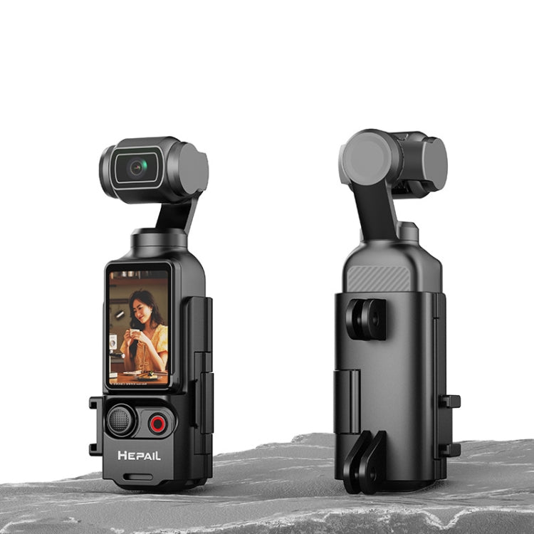 For DJI Osmo Pocket 3 HEPAIL Extended Adapter Protective Bezel Extension Handle Cold Shoe Adapter Bracket - free shipping - PMC TechLife - Order now!