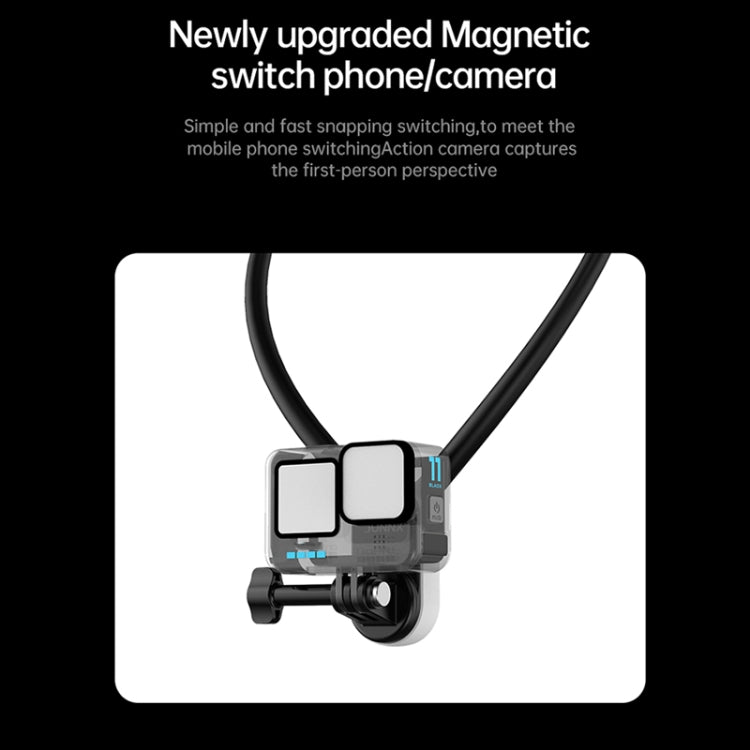 Magnetic Hanging Neck Holder For Mobile Phones/Action Cameras(Black) - DJI Mount & Holder by PMC TechLife | Online Shopping South Africa | PMC TechLife | Buy Now Pay Later Mobicred