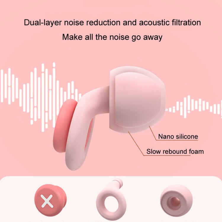 Anti-noise Sleeping Earplugs Noise Reduction Soundproof Ear Plugs Sponge(Pink) - Ear Care Tools by PMC TechLife | Online Shopping South Africa | PMC TechLife | Buy Now Pay Later Mobicred