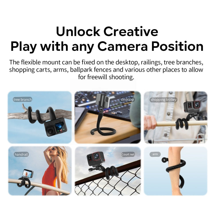 aMagisn AM10 Flexible Stand Octopus Sports Camera Cycling Vlog Accessories - free shipping - PMC TechLife - Order now!