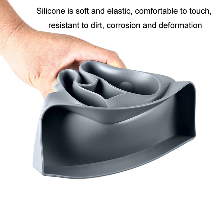 For Tesla Model3/Y Central Water Cup Limiter Silicone Coaster(Gray) - Car Drink Holders by PMC TechLife | Online Shopping South Africa | PMC TechLife | Buy Now Pay Later Mobicred