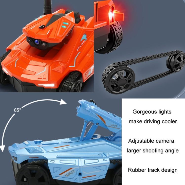 Tank Car Toys 720P HD Camera RC Car With Real-time Surveillance With Remote Controller(Blue) - RC Cars by PMC TechLife | Online Shopping South Africa | PMC TechLife | Buy Now Pay Later Mobicred