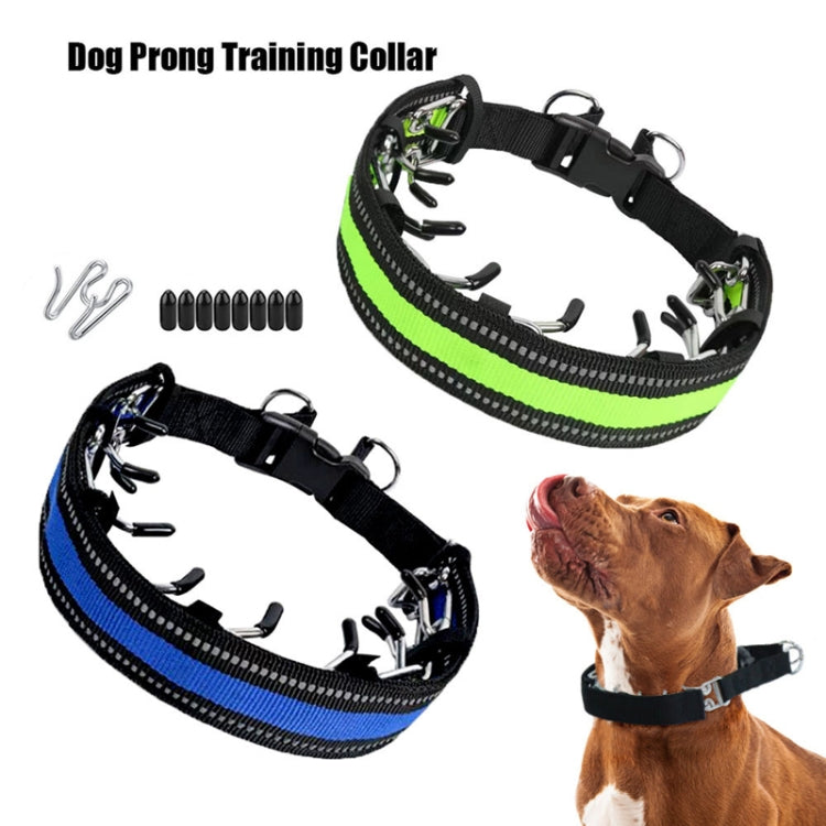Pet Training Stimulating Chain Collar Anti-Burst Punch Dog Corral, Size: XL(Blue) - Collars by PMC TechLife | Online Shopping South Africa | PMC TechLife | Buy Now Pay Later Mobicred