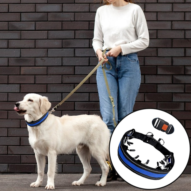 Pet Training Stimulating Chain Collar Anti-Burst Punch Dog Corral, Size: XL(Blue) - Collars by PMC TechLife | Online Shopping South Africa | PMC TechLife | Buy Now Pay Later Mobicred
