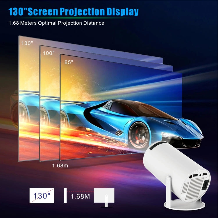 HY300 PRO Smart Projector Android 11.0 System 120 Lumen Portable Projector(EU Plug) - Mini Projector by PMC TechLife | Online Shopping South Africa | PMC TechLife | Buy Now Pay Later Mobicred