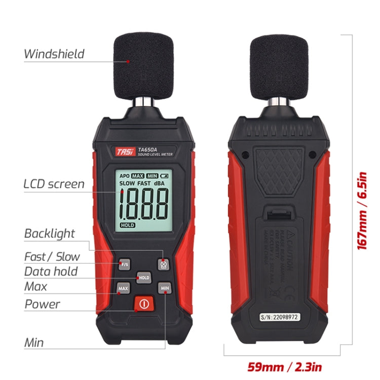TASI TA650A Decibel Detector House Volume Tester Noise Meter - free shipping - PMC TechLife - Order now!