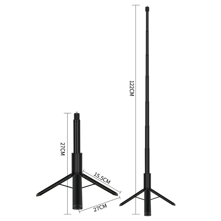 1.22m For Insta360 One X Retractable Integrated Camera Panoramic Invisible Selfie Stick Tripod(YZ712) - Self Monopod Grip by PMC TechLife | Online Shopping South Africa | PMC TechLife | Buy Now Pay Later Mobicred