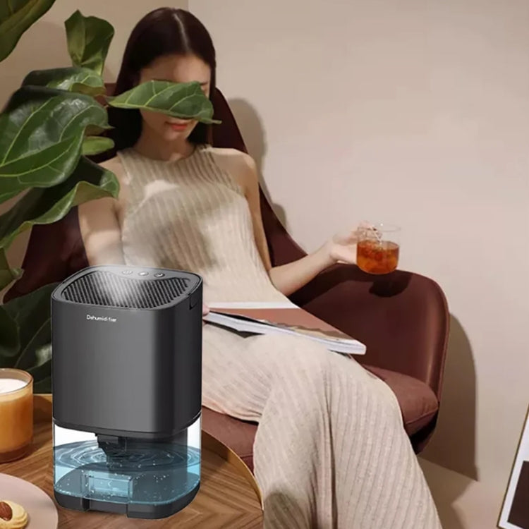 1L 36W Air Dehumidifier for Home Damp Drying Clothes with 7 colors Light US Plug(Black) - free shipping - PMC TechLife - Order now!