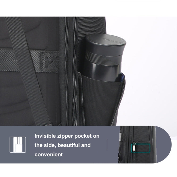 Bopai 61-19011 Large Capacity Waterproof Travel Laptop Backpack With USB+Type-C Port(Black) - free shipping - PMC Jewellery - Order now!
