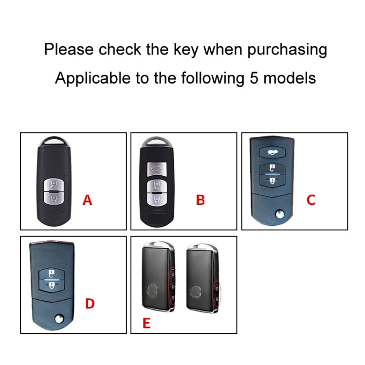 For Mazda Car Key Mover Multifunctional Keychain Anti-lost Number Plate(E) - Car Key Cases by PMC TechLife | Online Shopping South Africa | PMC TechLife | Buy Now Pay Later Mobicred