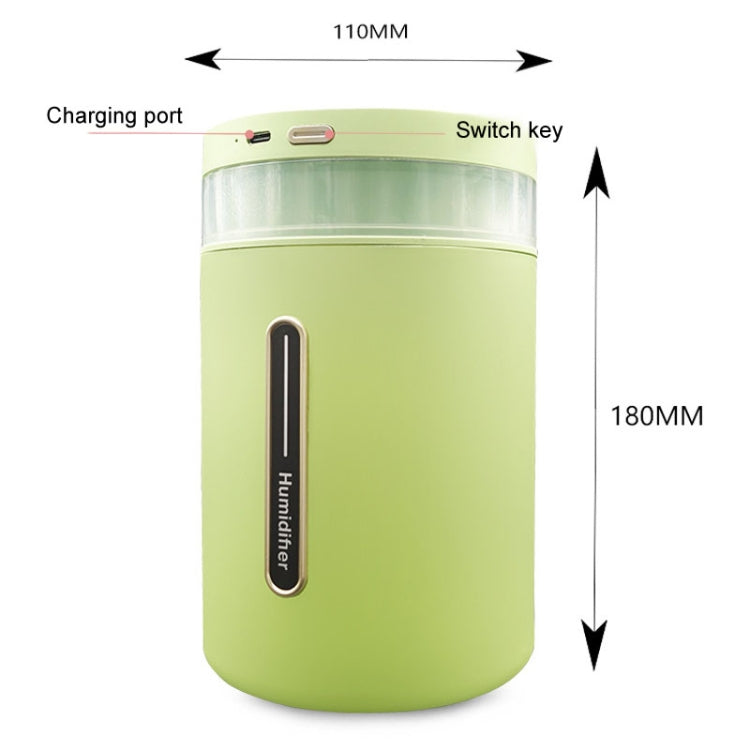 1L Home Humidifier Large Capacity Desk Aroma Mute Ambient Light Humidifier Charging Model(White) - Air Purifiers & Accessories by PMc TechLife | Online Shopping South Africa | PMc TechLife | Buy Now Pay Later Mobicred