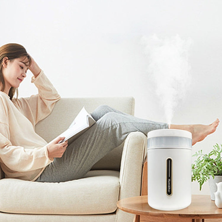 1L Home Humidifier Large Capacity Desk Aroma Mute Ambient Light Humidifier Charging Model(White) - Air Purifiers & Accessories by PMc TechLife | Online Shopping South Africa | PMc TechLife | Buy Now Pay Later Mobicred