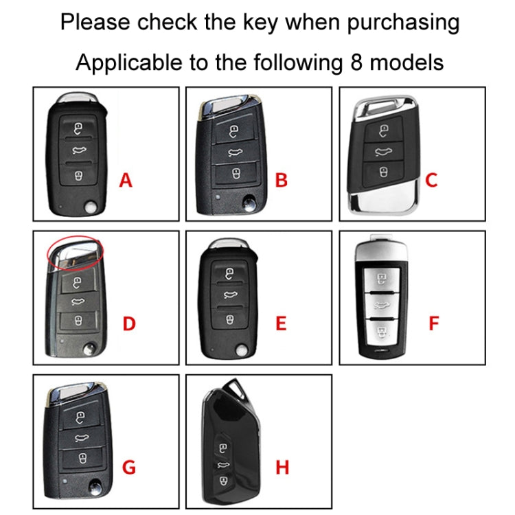 For Volkswagen Key Cover Multifunctional Keychain Anti-lost Number Plate, Style: G - Car Key Cases by PMC TechLife | Online Shopping South Africa | PMC TechLife | Buy Now Pay Later Mobicred