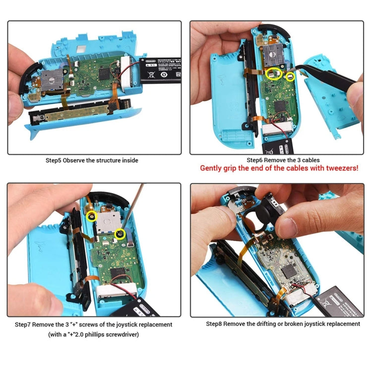 21 In 1 Kit For Nintendo Switch Joycon Joystick Thumb Stick Repair Tool - Switch Spare Parts by PMC TechLife | Online Shopping South Africa | PMC TechLife | Buy Now Pay Later Mobicred