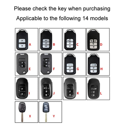 For Honda Car Key Cover Multifunctional Keychain Anti-lost Number Plate, Style: F - Car Key Cases by PMC Jewellery | Online Shopping South Africa | PMC Jewellery | Buy Now Pay Later Mobicred