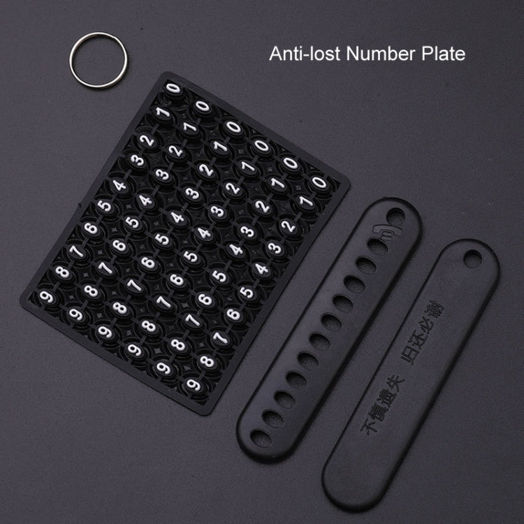 For Citroen Car Key Cover Multifunctional Keychain Anti-lost Number Plate(A) - Car Key Cases by PMC TechLife | Online Shopping South Africa | PMC TechLife | Buy Now Pay Later Mobicred