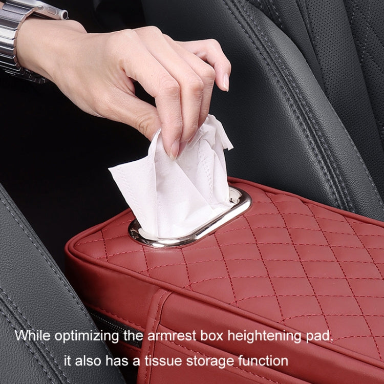 Car Armrest Box Booster Pad Widened Interior Tissue Box, Color: Gray - Stowing Tidying by PMC TechLife | Online Shopping South Africa | PMC TechLife | Buy Now Pay Later Mobicred