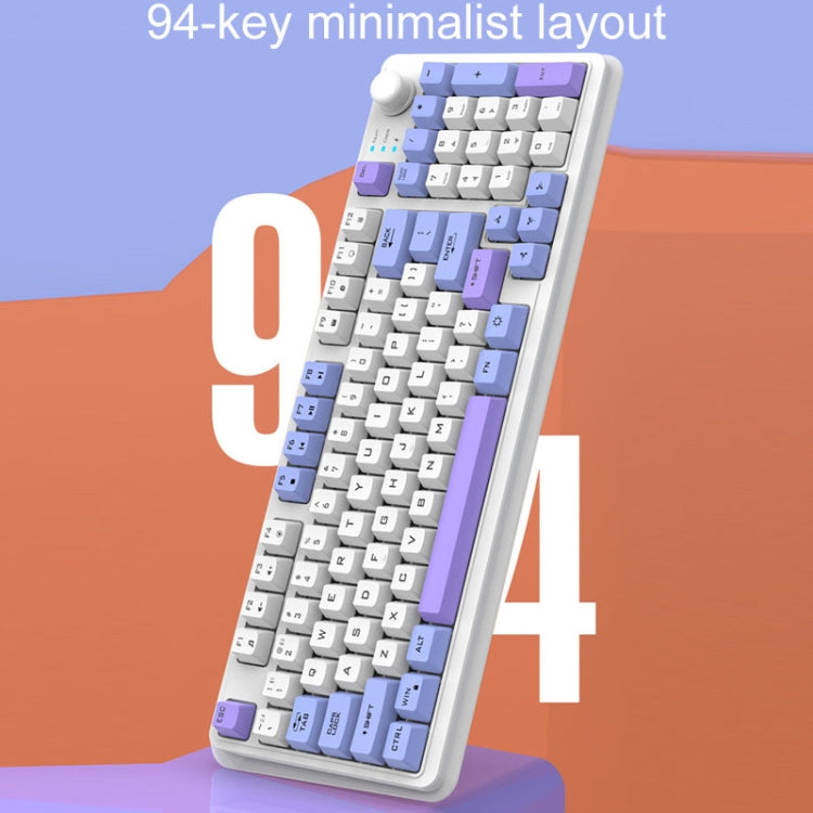 XUNSVFOX K94 Wireless Bluetooth Dual Mode Mechanical Keyboard Gaming Office Laptop Keyboard(Sea Salt) - free shipping - PMC Jewellery - Order now!