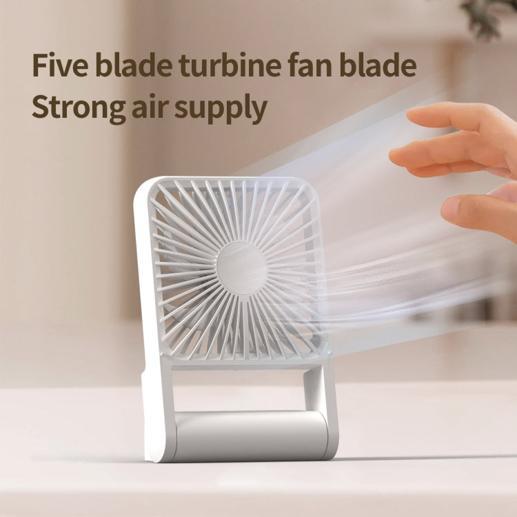 HX-123 USB Charging Wall-mounted Desktop Folding Thin and Light Small Fan(Yellow) - Electric Fans by PMC TechLife | Online Shopping South Africa | PMC TechLife | Buy Now Pay Later Mobicred