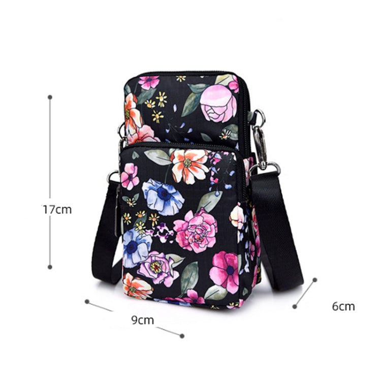 Printed Crossbody Mobile Phone Bag Mini Wallet With Arm Band, Style: Square Dot - Single-shoulder Bags by PMC TechLife | Online Shopping South Africa | PMC TechLife | Buy Now Pay Later Mobicred
