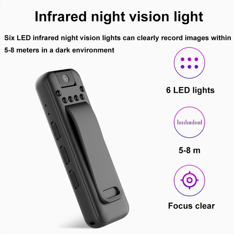 Mrobo D3 1080P Rotating Camera HD Infrared Night Recording Pen, Size: 16 GB(Black) - Recording Pen by Mrobo | Online Shopping South Africa | PMC TechLife | Buy Now Pay Later Mobicred